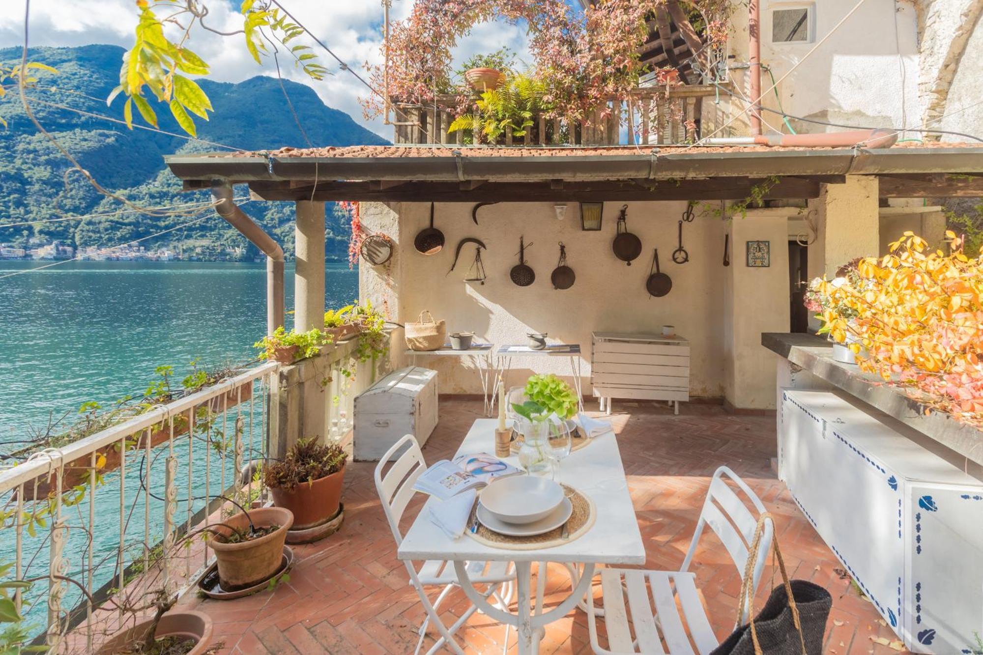 Terrace On Orrido Di Waterfall By Rent