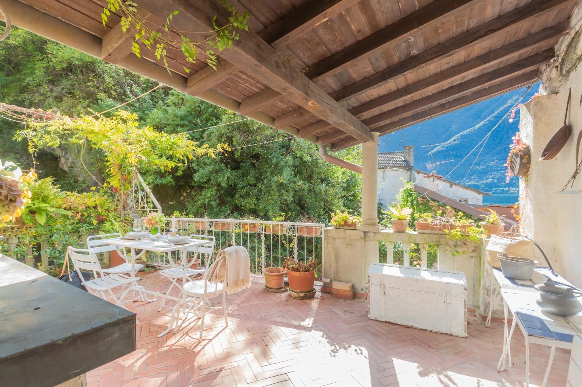 Terrace On Orrido Di Waterfall By Rent Nesso