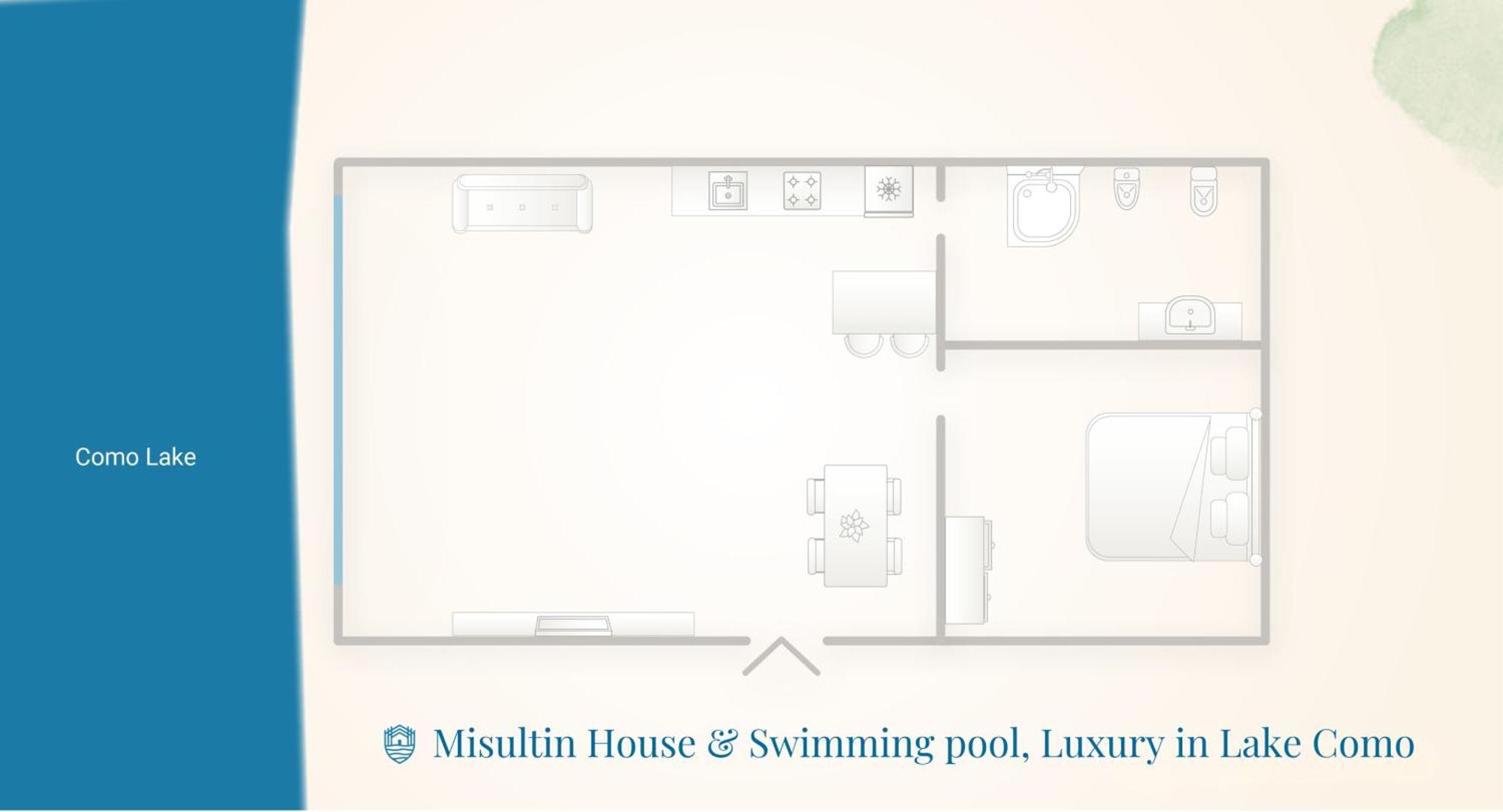 Misultin House & Swimming Pool, Luxury In By Rent * Pianello Del Lario