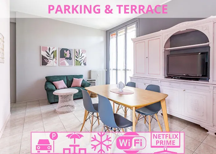Parking & Terrace - Large 90 Mq - Self Check-In & Remote Access