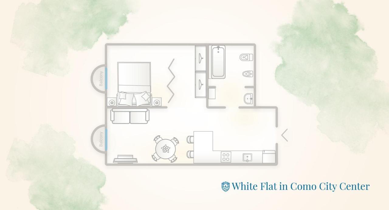 Apartment White Flat In Center By Rent Como
