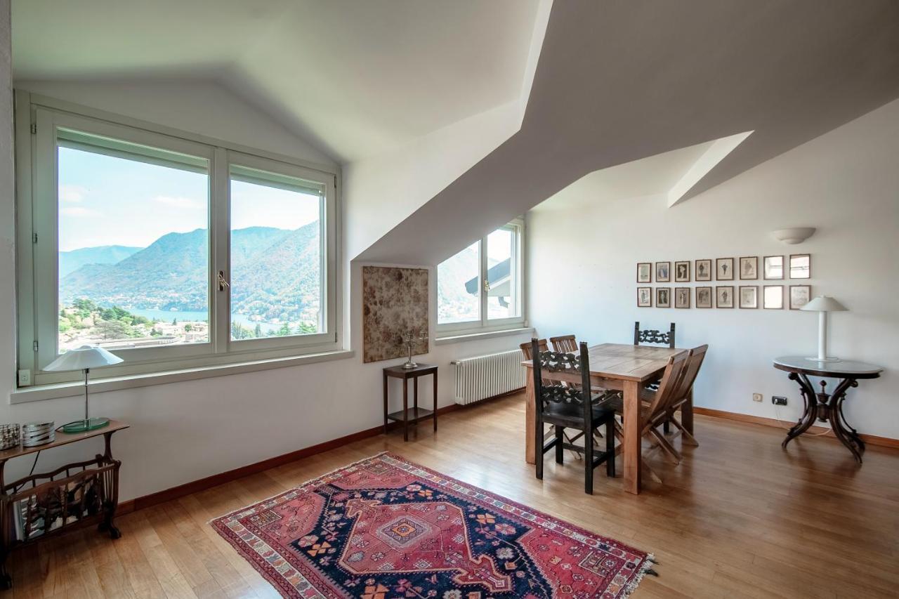 I D'a Charming Penthouse - View- Como- House-130 Mt-2 Double Bedrooms And 2 Double Bathrooms A Spacious Living Room-full Equipped Kitchen-private Garden And Terrace-private Covered Parking * Como