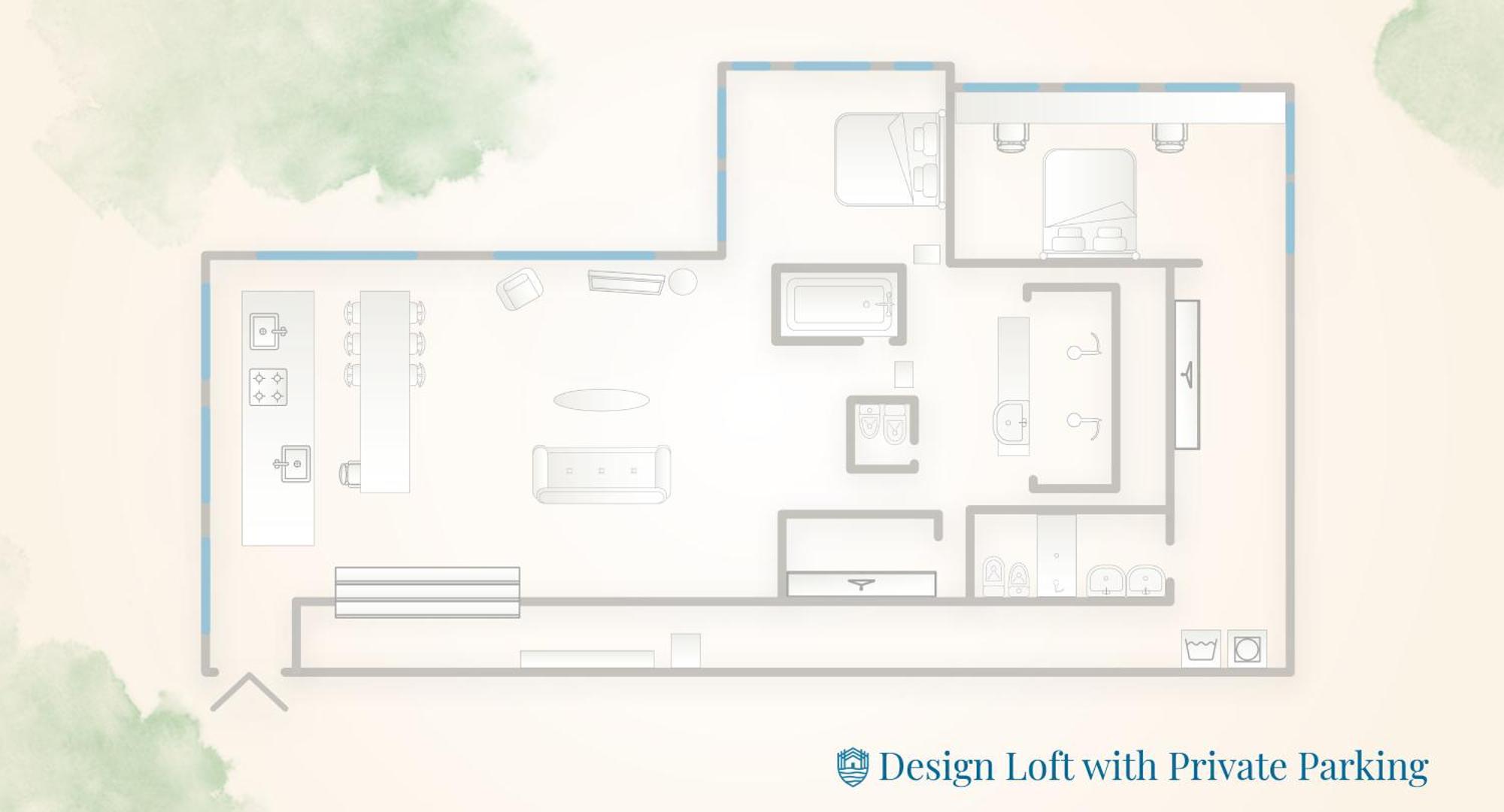 Design Loft With Private Parking By Rent