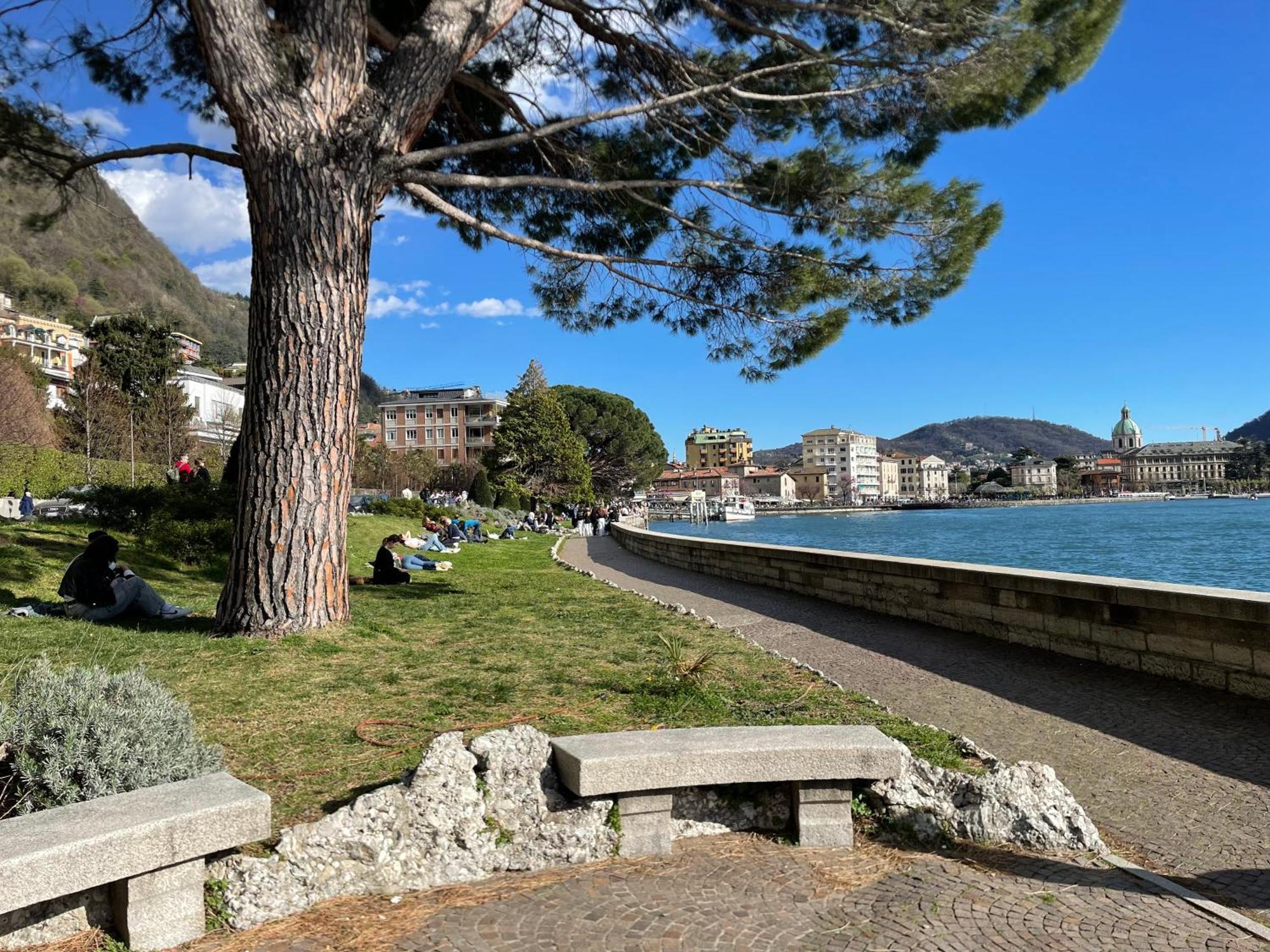 Front View On Viale Geno * Como