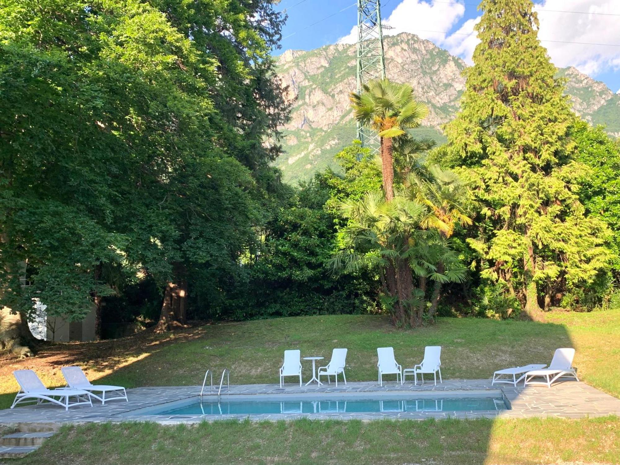 Apartment View With Pool, Garden And Parking Lierna