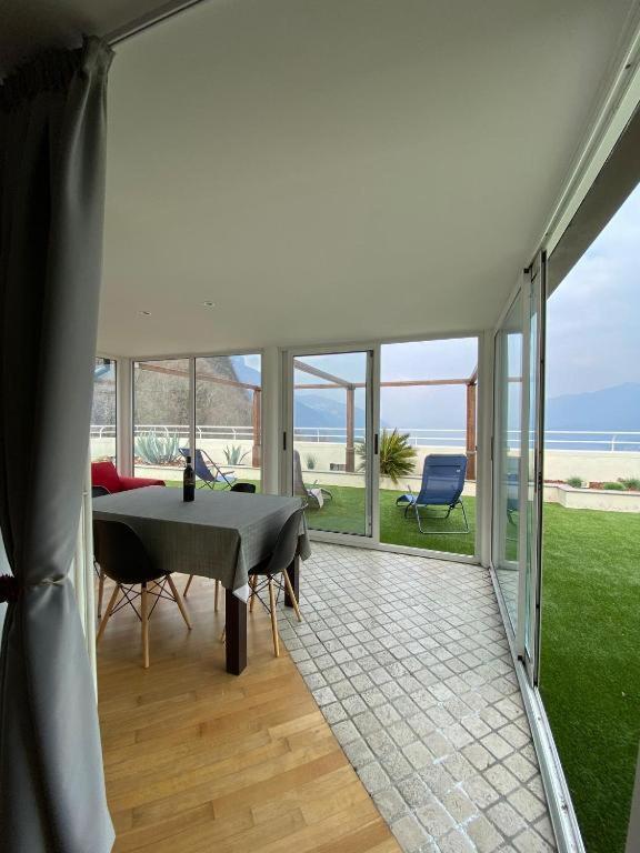 Penthouse With Big Terrace In With Pool Apartment Valbrona