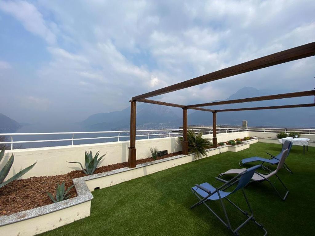 Penthouse With Big Terrace In With Pool Apartment Valbrona