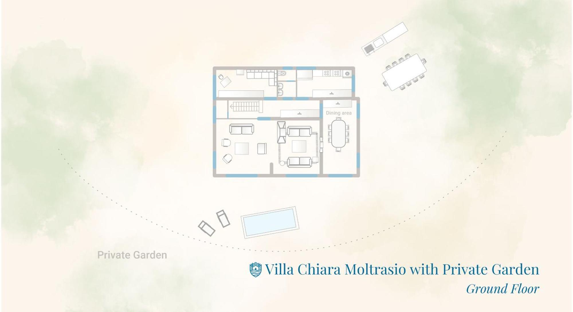 Villa Chiara Lake Como With Private Garden By Rent All Como Villa Moltrasio
