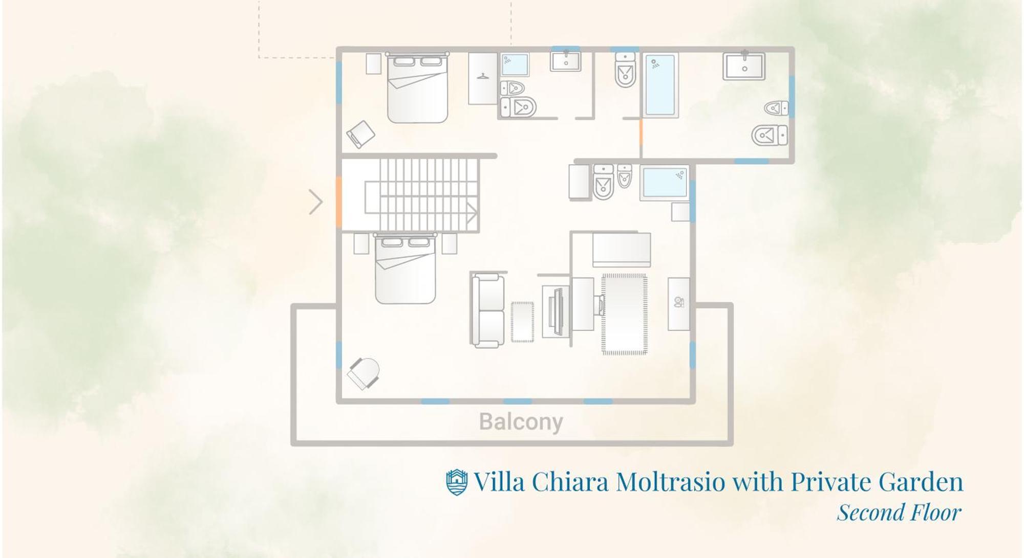 Villa Chiara Lake Como With Private Garden By Rent All Como *
