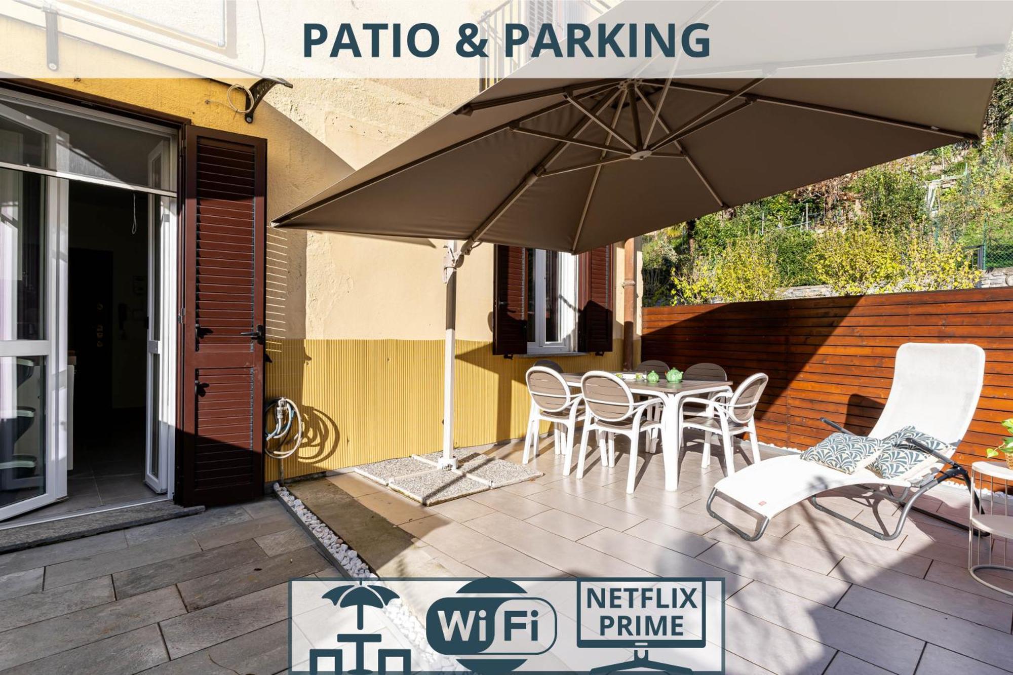 Apartment Patio & Parking - Self Check-in & Access