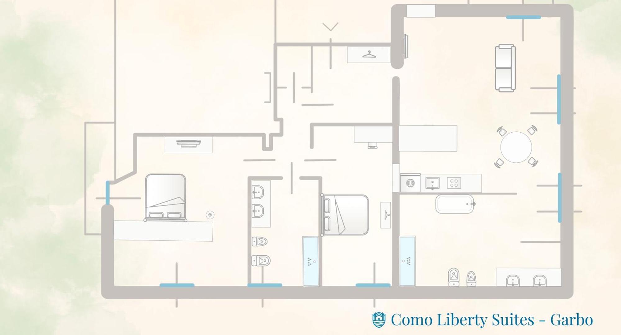 Liberty - Garbo By Rent Apartment Como